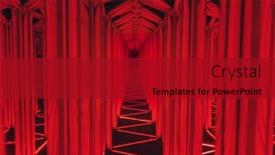  Presentation with illumination - Presentation enhanced with labyrinth-mirror-maze-with-red background and a crimson colored foreground