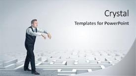  Presentation with elegant - Presentation design with labyrynth - zombi elegant businessman background and a sky blue colored foreground