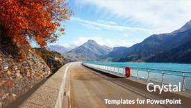  Presentation with lac - Amazing presentation having lac de roselend france alp backdrop and a coral colored foreground