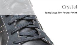  Presentation with lace design - Amazing PPT theme having lace-close-up-of-shoe backdrop and a white colored foreground