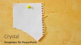  Presentation with blank - Cool new presentation with lacerated-blank-sheet-attached backdrop and a yellow colored foreground