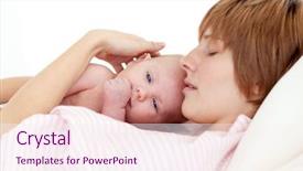  Presentation with newborn baby hospital - Amazing theme having her newborn baby in hospital backdrop and a sky blue colored foreground