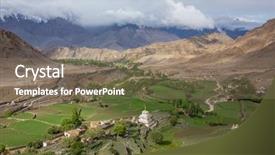  Presentation with kashmir - Slides with ladakh himalayas jammu and kashmir background and a coral colored foreground