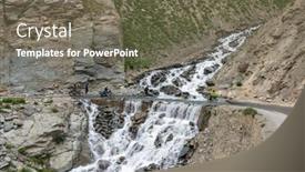  Presentation with himalaya - Presentation theme enhanced with ladakh-india-july-18-2017 background and a gray colored foreground