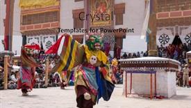  Presentation with tantric - Slide set enhanced with ladakh-india-july-4-2017 background and a violet colored foreground