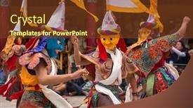  Presentation with tantric - Cool new slide set with ladakh-india-july-4-2017 backdrop and a tawny brown colored foreground