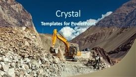  Presentation with landslide - PPT layouts with ladakh-india-september-10-2011 background and a ocean colored foreground