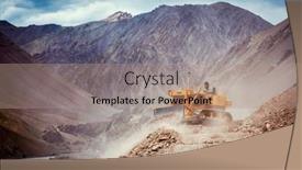  Presentation with landslide - Beautiful presentation design featuring ladakh-india-september-10-2011 backdrop and a coral colored foreground