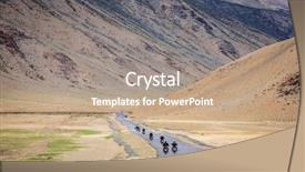  Presentation with kashmir - Audience pleasing theme consisting of ladakh region of kashmir india backdrop and a coral colored foreground