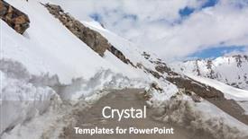  Presentation with india - Slide set with ladakh region of the indian background and a gray colored foreground