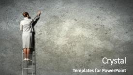  Presentation with wall - Beautiful PPT layouts featuring discount 40 percent off 3d illustration on white background backdrop and a coral colored foreground