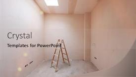  Presentation with restoration - Colorful presentation enhanced with ladder-in-interior-of-apartment backdrop and a mint green colored foreground