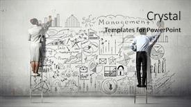  Presentation with research locale small business strategy - PPT layouts enhanced with ladder success - business successful strategy background and a light gray colored foreground