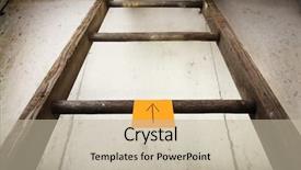  Presentation with note - Colorful theme enhanced with ladder with a note pointing backdrop and a mint green colored foreground