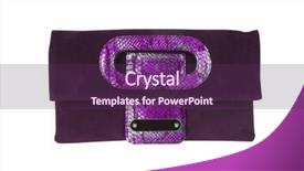  Presentation with beautician - Amazing theme having ladies bags - violet beautician isolated with clipping backdrop and a  colored foreground