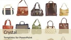  Presentation with racism white hands in modern - Amazing PPT layouts having ladies' handbag on a white backdrop and a soft green colored foreground