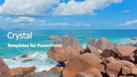  Presentation with foam - Presentation with ladigue stones sunlit sea foam background and a teal colored foreground