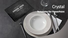  Presentation with order - PPT layouts consisting of ladin - tablet with online order concept background and a  colored foreground