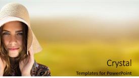  Presentation with indian woman bridal face - Audience pleasing slides consisting of 20 s lady - woman's face in bright nature backdrop and a  colored foreground