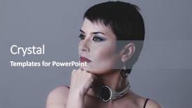  Presentation with retro - Beautiful PPT layouts featuring lady 1920s - retro dancer flapper with short backdrop and a gray colored foreground