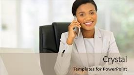  Presentation with black males business - Colorful slide set enhanced with lady computer - happy young black business woman backdrop and a mint green colored foreground