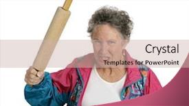  Presentation with rolling mills - PPT layouts enhanced with very angry senior lady holding background and a soft green colored foreground