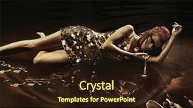  Presentation with goldsmith melting gold to liquid - Cool new presentation with lady lying in liquid chocolate backdrop and a wine colored foreground