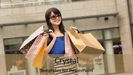  Presentation with lady - Audience pleasing theme consisting of futuristic modern server room in the data center backdrop and a wine colored foreground