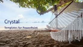  Presentation with hearing clinicyoung lady - Amazing presentation having lady relaxing in the hammock backdrop and a sky blue colored foreground