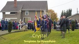  Presentation with tribute - PPT theme enhanced with ladysmith-bc-canada-nov-11 background and a tawny brown colored foreground