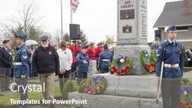  Presentation with tribute - Theme consisting of ladysmith-bc-canada-nov-11 background and a gray colored foreground