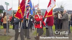  Presentation with tribute - Theme featuring ladysmith-bc-canada-nov-11 background and a gray colored foreground