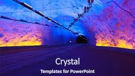  Presentation with norway - Slides having laerdal tunnel in norway background and a navy blue colored foreground