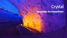  Presentation with norway - Presentation featuring laerdal tunnel in norway background and a royal blue colored foreground