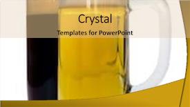  Presentation with noodles chinese food dark - Audience pleasing PPT theme consisting of lager and dark beer in glass mugs isolated on white background with clipping path backdrop and a coral colored foreground