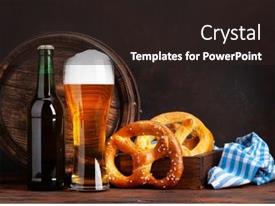 Lager Beer With Homemade Pretzels PPT template 78 | CrystalGraphics
