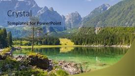  Presentation with italy - Audience pleasing PPT theme consisting of lago-di-fusine-superiore-near backdrop and a light blue colored foreground