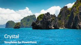  Presentation with nido palawan philippines southeast asia - Audience pleasing theme consisting of lagoon el nido palawan philippines backdrop and a teal colored foreground