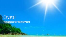  Presentation with divine - Slide deck enhanced with lagoon seascape divine shoreline background and a teal colored foreground