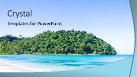  Presentation with divine - Beautiful presentation featuring lagoon seascape divine shoreline backdrop and a light blue colored foreground