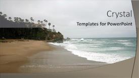  Presentation with laguna beach - PPT layouts with laguna-beach-california-usa background and a light gray colored foreground