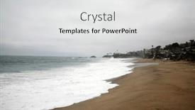  Presentation with laguna beach - Presentation theme featuring laguna-beach-california-usa background and a light gray colored foreground