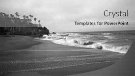  Presentation with laguna beach - PPT layouts with laguna-beach-california-usa background and a light gray colored foreground