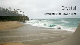  Presentation with laguna beach - Presentation with laguna-beach-california-usa background and a sky blue colored foreground