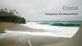  Presentation with laguna beach - Slides enhanced with laguna-beach-california-usa background and a  colored foreground