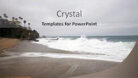  Presentation with laguna beach - Presentation having laguna-beach-california-usa background and a light gray colored foreground