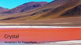  Presentation with surreal - Cool new slides with laguna colorada on the plateau backdrop and a coral colored foreground