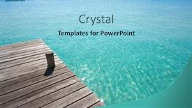  Presentation with mayan - Audience pleasing slides consisting of laguna de bacalar lagoon pier in mayan mexico at quintana roo backdrop and a light blue colored foreground