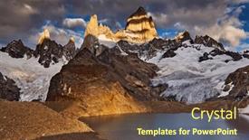  Presentation with sunrise - Slide set featuring laguna-de-los-tres and a  colored foreground