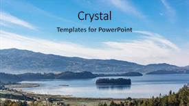  Presentation with colombia - Theme having lagune - laguna de tota lake boyaca background and a  colored foreground